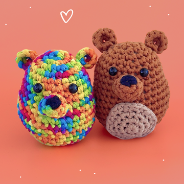 Willy Wolle Häkelset für Neulinge Bunte Bären Bande Anfaenger Lernen Haekeln Video Anleitung