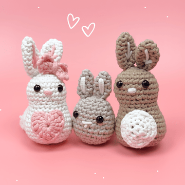 Willy Wolle Häkelset für Neulinge Familie Hase Anfaenger Lernen Haekeln Video Anleitung