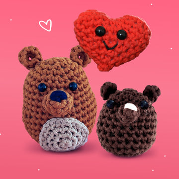 Willy Wolle Häkelset für Neulinge Mami Bär ist die Beste! Anfaenger Lernen Haekeln Video Anleitung